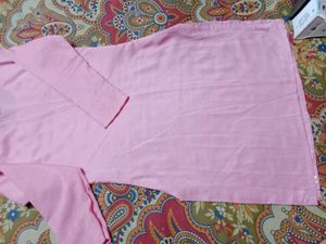 Pretty Pink Embroidered Kurta