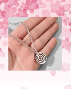 Unique Spiral Pendant Necklace