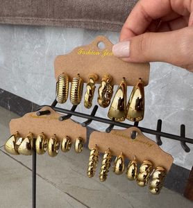 Circular Artificial Earring Set of 9