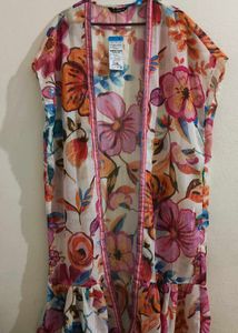 Floral Print Kimono