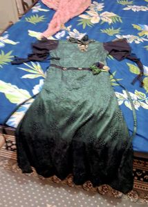 Elegant Green Ombre Gown
