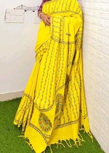 BRAND NEW COTTON KANTHA SAREE