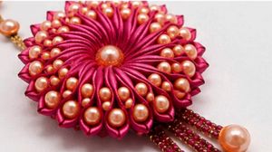 A beautiful pinkish necklace