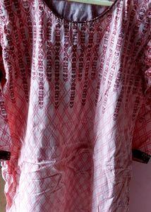 Cotton Dress With Patiala Pant And Dupatta For XL Size ,Gently Used Not New One