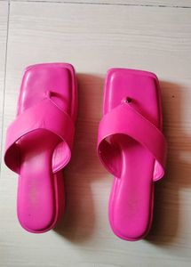 Hot Pink Platform Flip Flops
