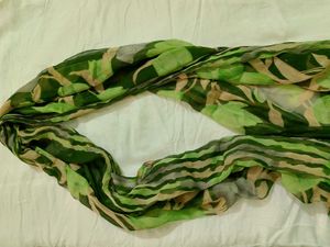 Vibrant Floral Print Green colour Dupptta 💚