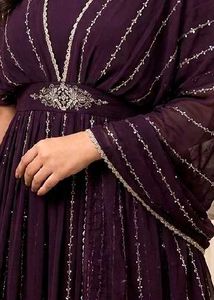 Stunning Purple Embellished Gown