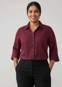Classy Wine Solid casual shirt- soft Fabric