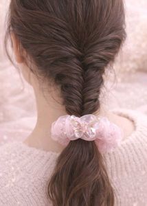 Pink Butterfly Scrunchie