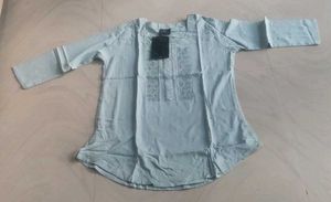 Men's Light Blue Kurta