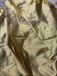 Shimmering Silver  nd golden cut piece