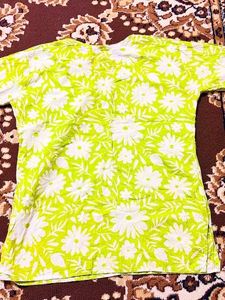 Vibrant Floral Print short Kurti