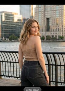 Chic Bow Front Bandeau Top