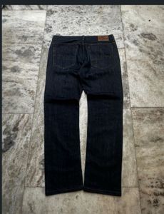 Y2K Smog Denim Dark Wash Straight-Leg Jeans