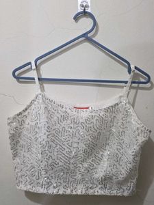 Sequin Embroidered round neck Top