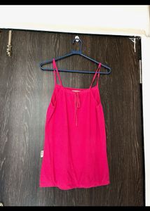 Vibrant Pink Spaghetti Strap Top