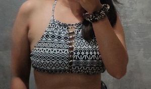 Chic Bralette Top - Aztec Print