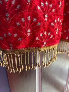 Fushia Pink Embroidered Gharara