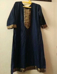✨ Elegant Navy Blue Kurti - Unused✨
