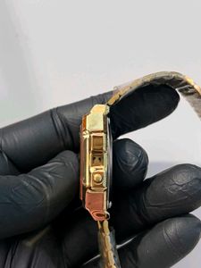 Golden digital Watch unisex