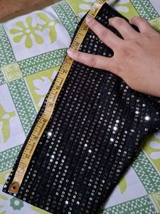 Sparkling Sequin Black Blouse