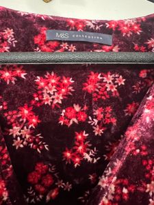 Floral Velvet Mini Dress