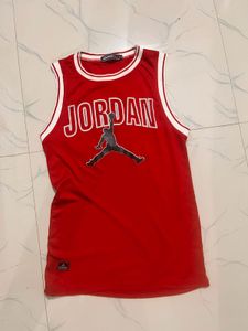Red Jordan Basketball Tank Top