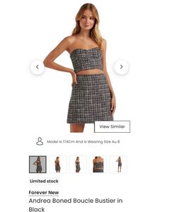 Chic Tweed Corset Top