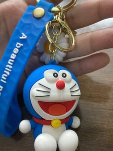 Cute Rubber Doraemon Key Chain