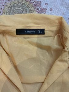 Elegant Yellow Silk Top