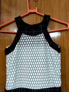 Chic Black &amp; White Grid Dress😋✨