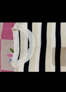 Striped Cropped Knit Top