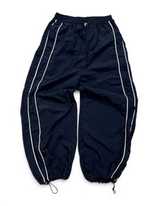 Track Pants with White Stripes