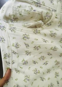H&amp;M Floral Print High Waist Jeans