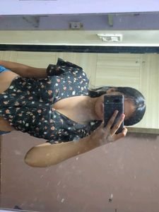 Cute Floral Print Top