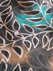 Floral Print black georgette saree