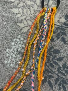 Boho Braided Hair Tie with Shells