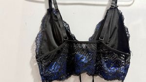 midnight Lace Corset Bralette