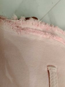 Pink High-Waisted Denim Jeans