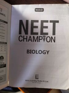 MTG NEET Champion Biology Book