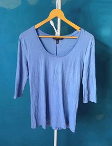 Victoria's Secret Blue 3/4 Sleeve Top