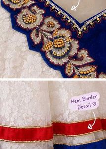 Beautiful White &amp; Royal Blue