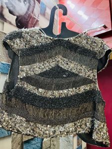 Sequin Embellished Shrug