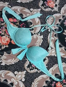 Aqua Blue Bikini Top