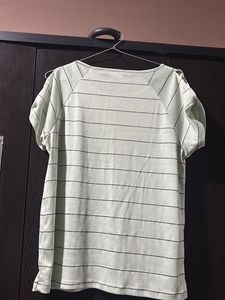 Striped, Short Sleeve Top