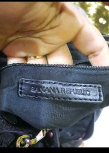 banana republic Chic Navy Nylon Hobo Bag