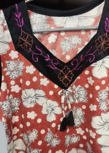 Floral Print Casual Top