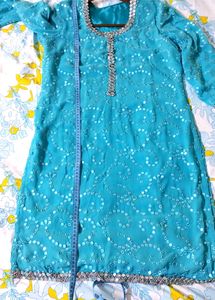 Heavy Embroidered Gharara Dress