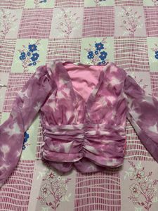 Chic Tie-Dye Long Sleeve Top
