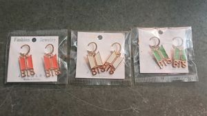 BTS Inspired Earrings - Set of 3 Pairs